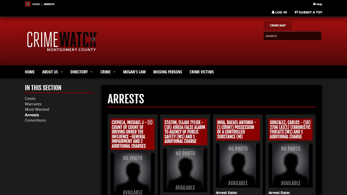 Arrests | CRIMEWATCH